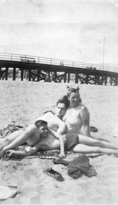 The beach at Longbranch NJ 1940 or so…