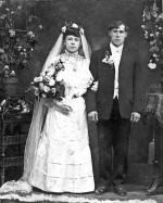 1907 Wedding Photo of Peter and Bernice Gutowski