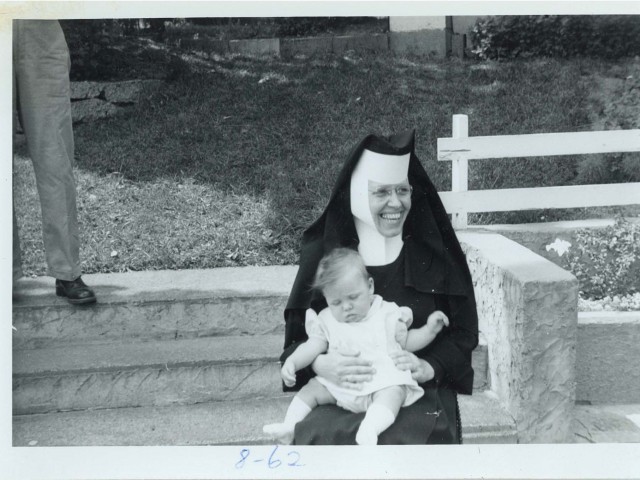 Sister Julia (Gutowski) with unknown baby